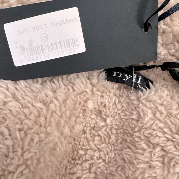 NWT NYLL ITALIA Giubbott Faux Leather Jacket Size M - Picture 4 of 4